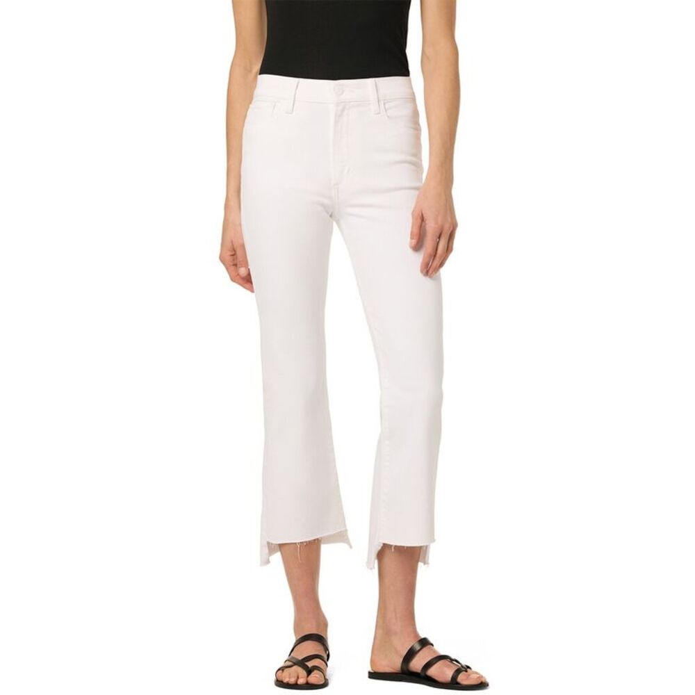 Joe's Jeans White Cropped Flare Jeans
